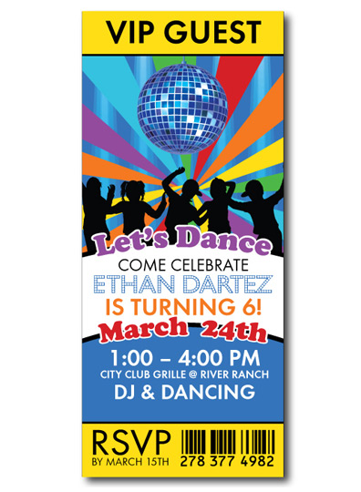 Let's Dance Birthday Front